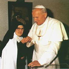 Siostra Łucja i Jan Paweł II