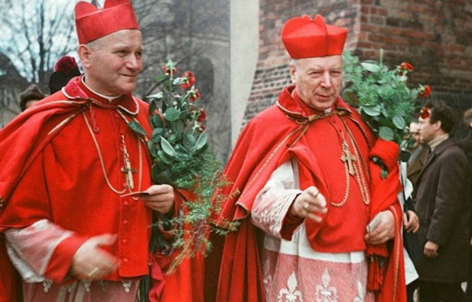 Arcybiskup Karola Wojtyła z Kardynałem Wyszyńskim